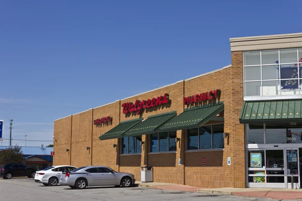 Indianapolis - Circa July 2016: Walgreens Retail Location. Walgreens announced its plans to acquire Rite Aid in a deal worth $17.2 billion III