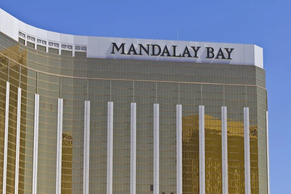 Las Vegas - Circa July 2016: Exterior and Signage of the Mandalay Bay Hotel. The Mandalay Bay is a Subsidiary of MGM Resorts International I