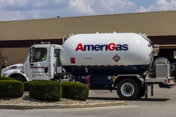 Indianapolis - Circa August 2016: AmeriGas Truck. AmeriGas is a propane company serving residential, commercial, industrial, agricultural and motor fuel customers II