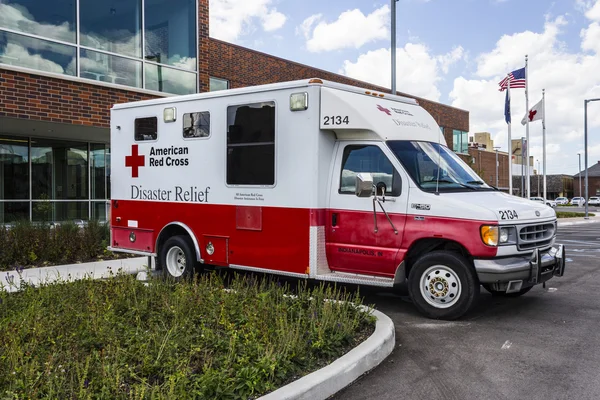 Indianapolis - Circa August 2016: American Red Cross Disaster Relief Van. The American National Red Cross provides emergency assistance and disaster relief II