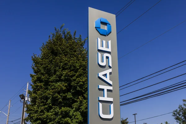 Indianapolis - Circa September 2016: Chase Bank Sign. Chase is the U.S. Consumer and Commercial Banking Business of JPMorgan Chase IV