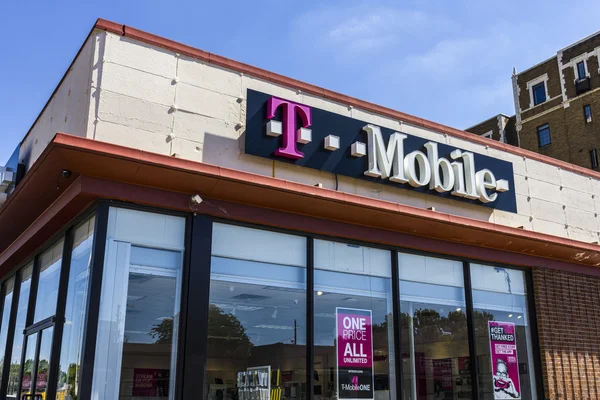 Indianapolis - Circa September 2016: T-Mobile Retail Wireless Store. T-Mobile is a wireless provider offering cell phones, data plans and accessories V