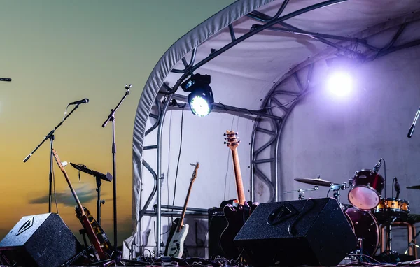 An empty Stage Before the Concert