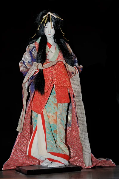 The doll of geisha in the traditional kimono