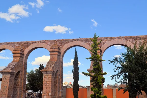 Spanish colonial aquaeduct in Zacatecas, Central Mexico