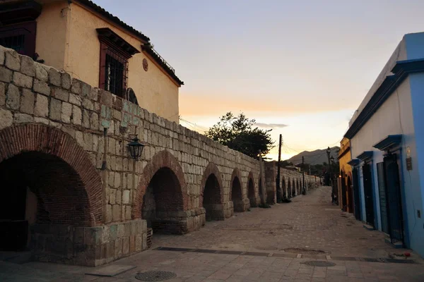 Spanish colonial aquaeduct in Oaxaca, Central Mexico