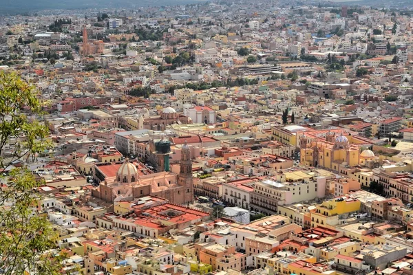 Aerial view of Zacatecas, colorful colonial town, Mexico