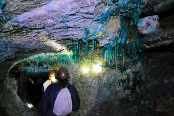 Toxic minerals in the Cerro Rico mine in Potosi, Bolivia