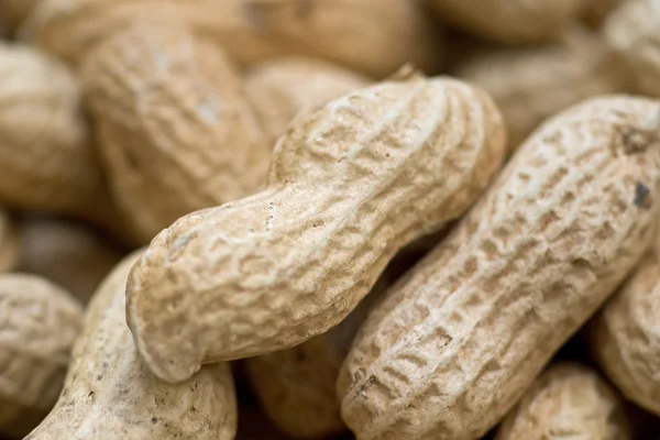 Closeup of some peanuts