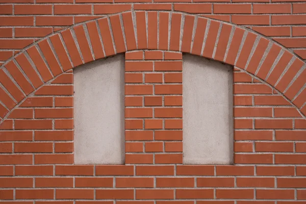 Fake window in a brick wall