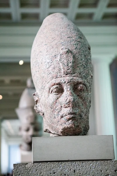 LONDON, UK july 30, 2015: BRITISH MUSEUM, Head of king Senwosret III (1874 - 1855 BC)