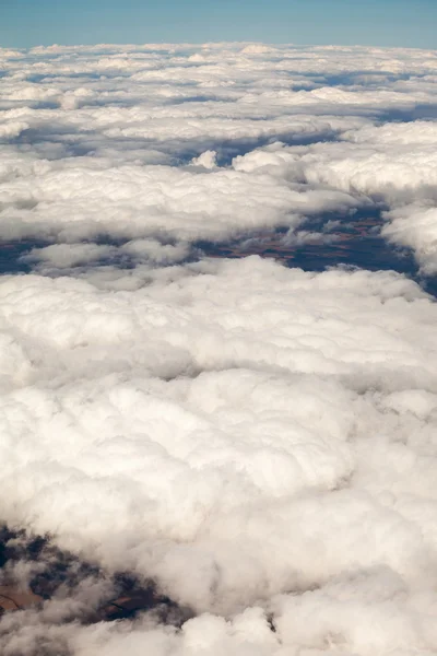 Beautiful, dramatic clouds and sky viewed from the plane