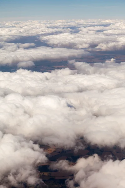 Beautiful, dramatic clouds and sky viewed from the plane