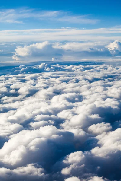 Beautiful, dramatic clouds and sky viewed from the plane