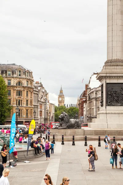 22. 07. 2015, LONDON, UK - Urban landscape and people, view from Trafalgar square