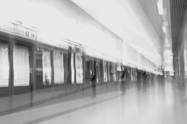 Crowd of passengers walk in Tsim Sha Tsui station on 8 Dec 2015.