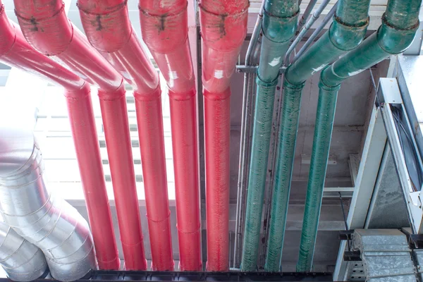 Air conditioning tubes in conference hall, Thailand