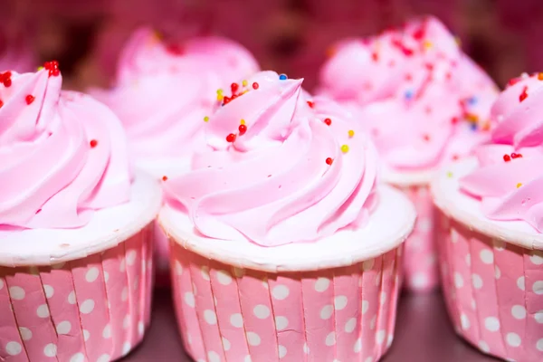 Pink cupcakes for wedding party