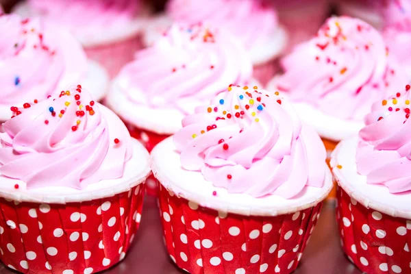 Pink cupcakes for wedding party