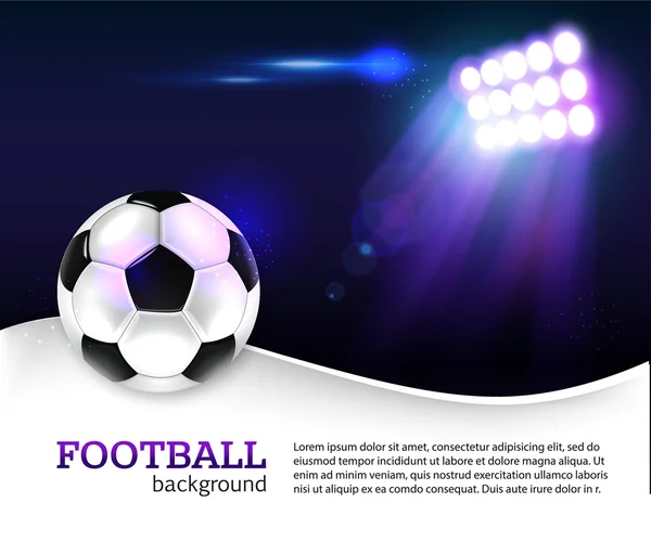 Football background with  ball.