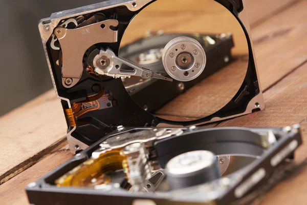 Hard disk closeup