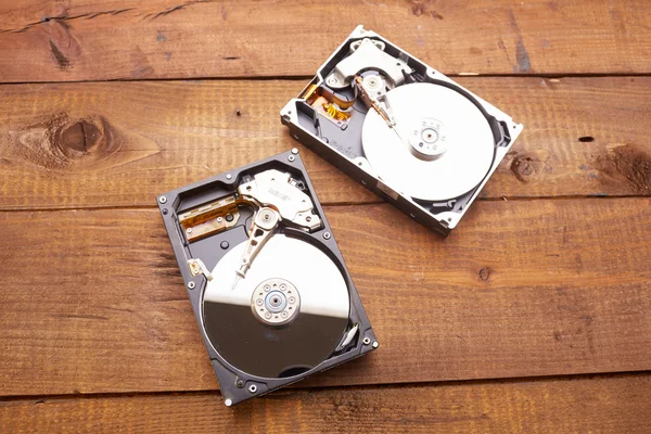 Hard disks closeup
