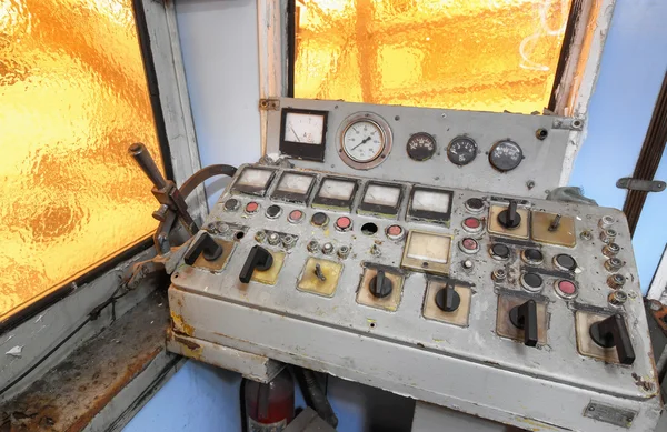 Control room of a old tugboat