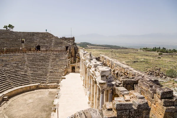 Hierapolis, Turkey. The ruins of the ancient Roman theater, 1 - 4 centuries AD
