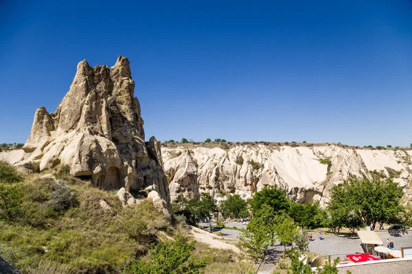 CAPPADOCIA, TURKEY - JUN 25, 2014: Photo of  the picturesque rocks at the Open Air Museum in the Goreme National Park
