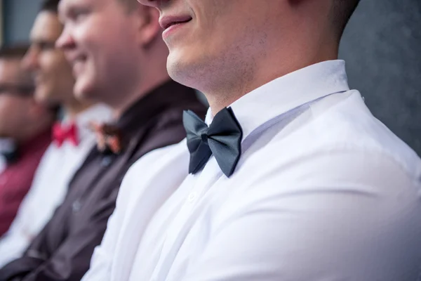 Elegant men with bow tie
