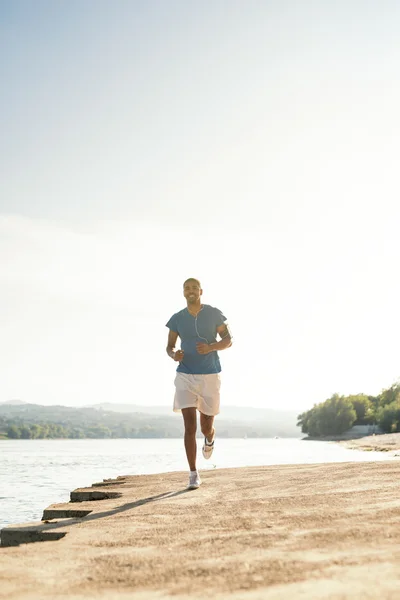 Morning run next to the river