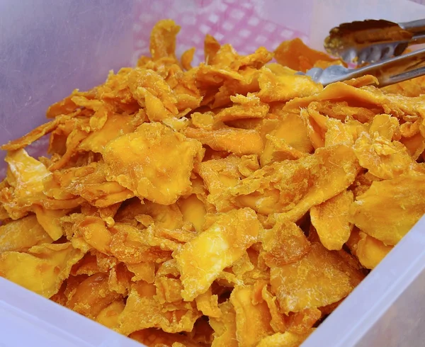 The slices of dried mango