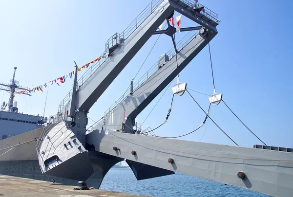 Transport ship at harbor