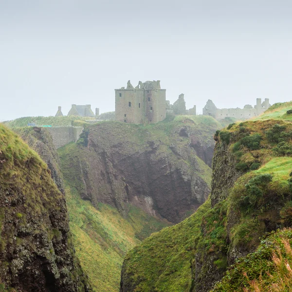 Dunnottar castle shrouded in myst