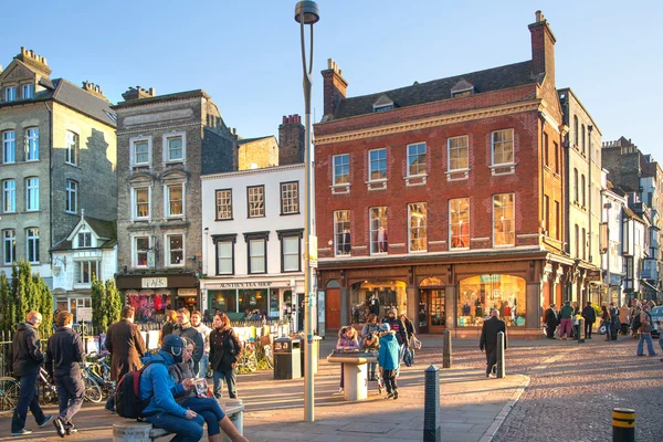 King's passage with shops and cafes view, Cambridge