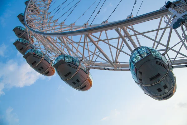 LONDON, UK - MAY 14, 2014 - LONDON, UK - MAY 14, 2014 London eye is a giant Ferris wheel opened on 31 December 1999, the most famous tourist s attraction in centre London