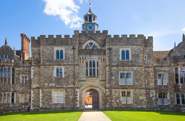 SUSSEX, UK - APRIL 11, 2015: Sevenoaks  Old english mansion 15th century. Classic english country side house