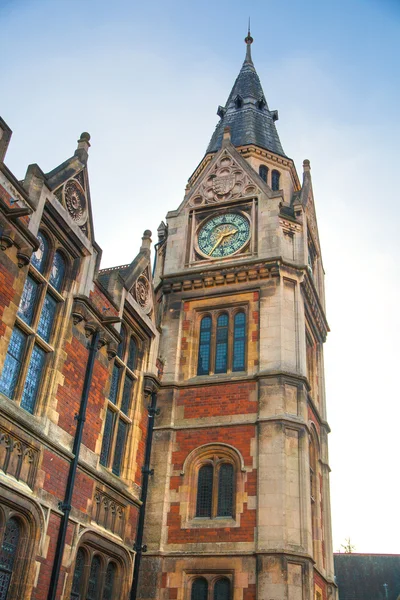 CAMBRIDGE, UK - JANUARY 18, 2015: Pembroke college, university of Cambridge. The inner courtyard with church