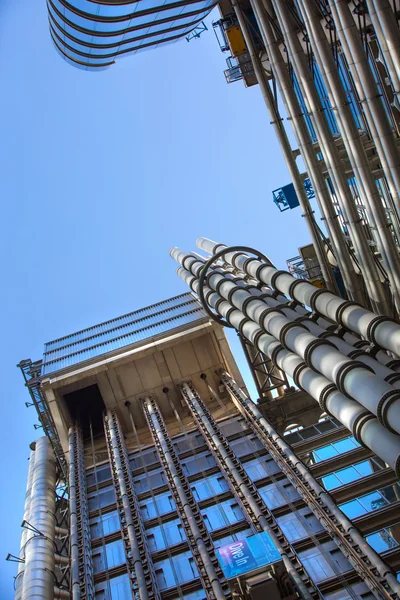 Lloyds of London bank building, famous texture. City of London. Business background