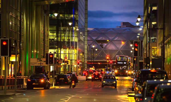 LONDON, UK - May 18, 2015: Canary Wharf business and banking district