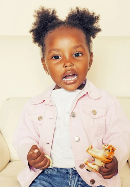 Little cute sweet african-american girl