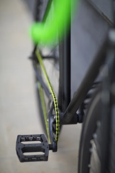 Details of fixie bike. Fixed bike.