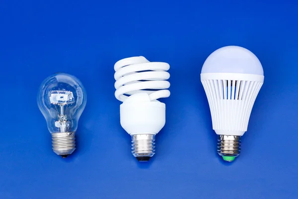 Old and new generation of light bulbs