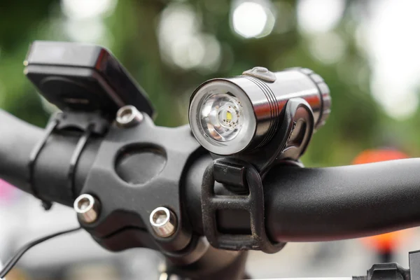 Bicycle front light for riding