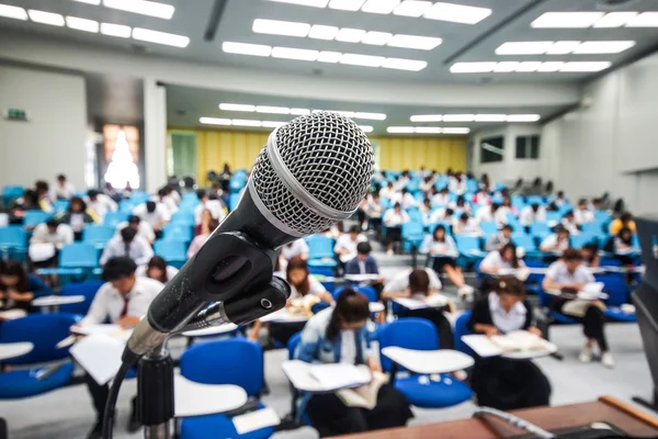 Microphone with blur background