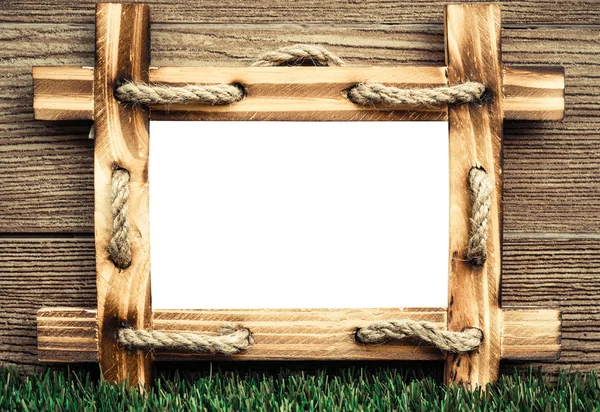 Old wooden picture frame