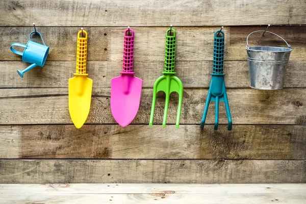 Colorful gardening tools