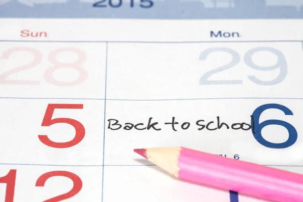 Reminder on Back to School  Appointment on calendar