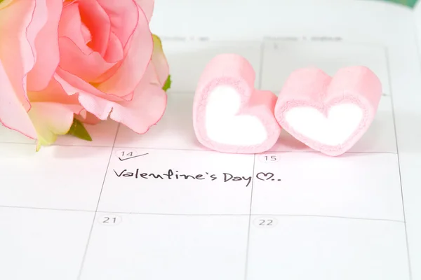 Valentine\'s day ,plan on calendar