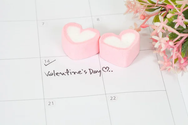 Valentine\'s day ,plan on calendar